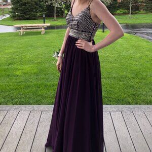 Purple Sparkly Prom Dress